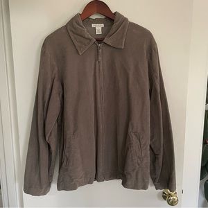 Mod-O-Doc Brown Corduroy Zip-Up Jacket size M